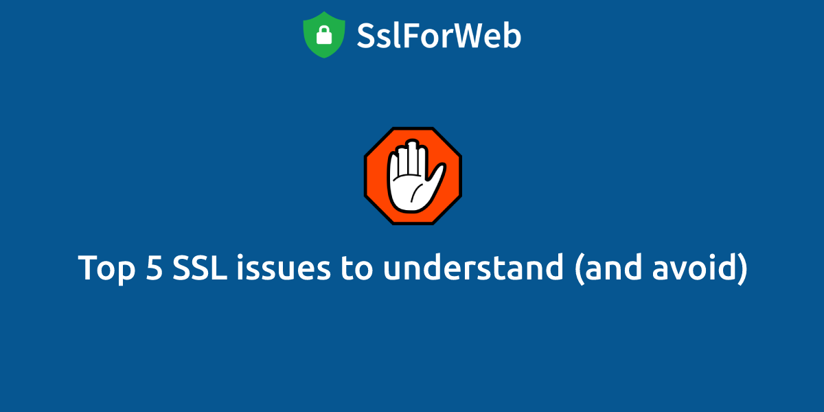 Top 5 SSL issues to understand (and avoid) - SslForWeb
